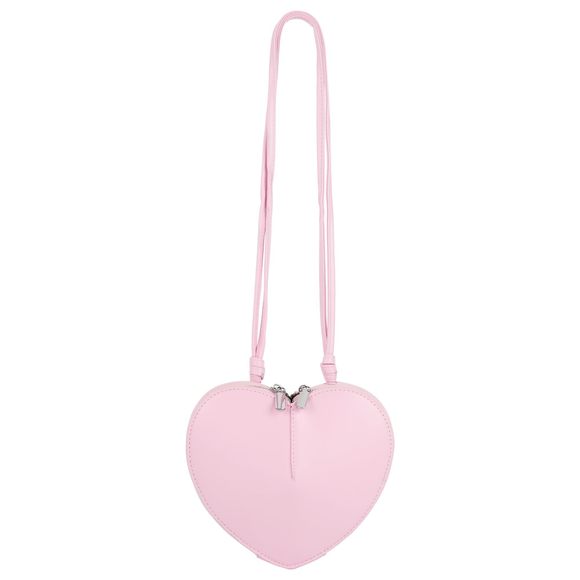 Cute Heart Shaped Shoulder Bag Pu Leather Crossbody Purse Small Coin :^) - Picture 1 of 7